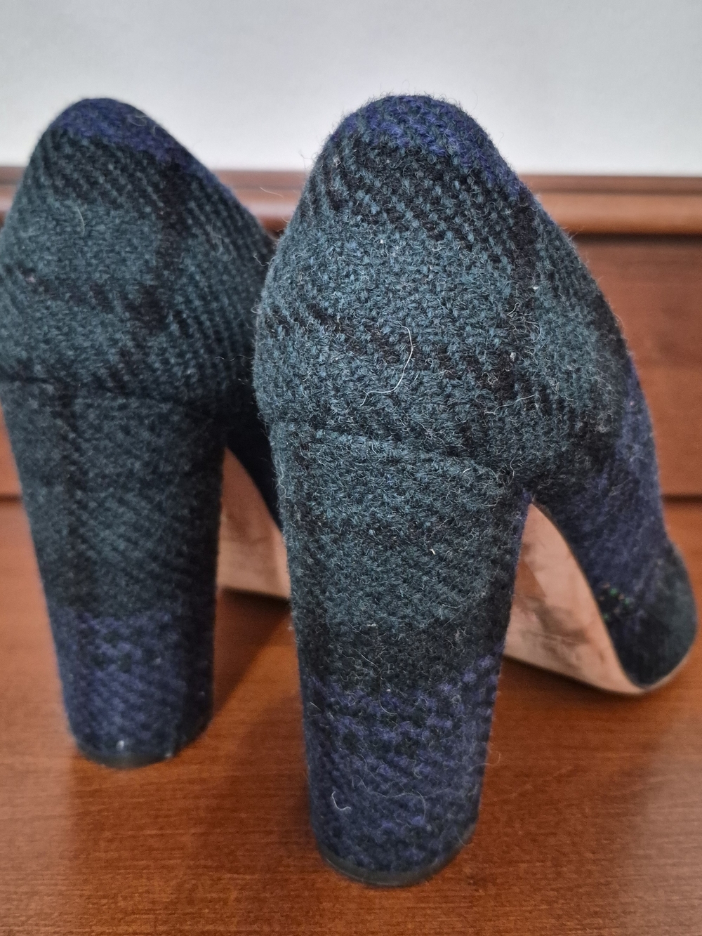 J. Crew Collection Tartan Plaid Embellished Etta Pumps 8.5 - Picture 5 of 11